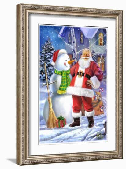 Santa-Art House Design-Framed Giclee Print