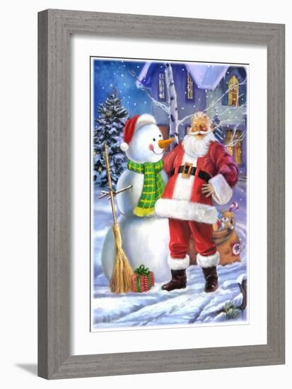 Santa-Art House Design-Framed Giclee Print