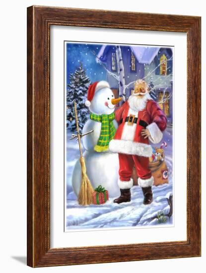 Santa-Art House Design-Framed Giclee Print