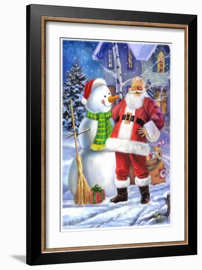 Santa-Art House Design-Framed Giclee Print