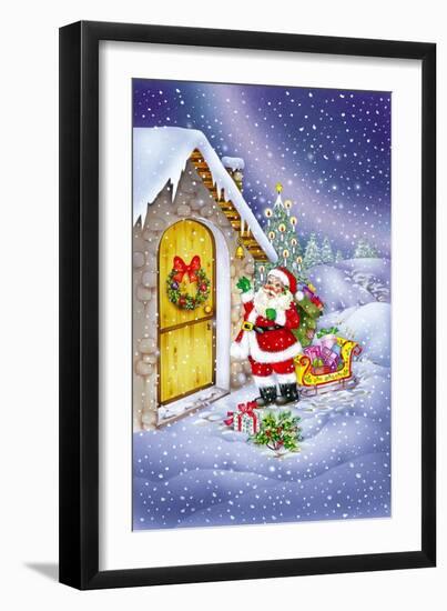 Santa-Art House Design-Framed Giclee Print