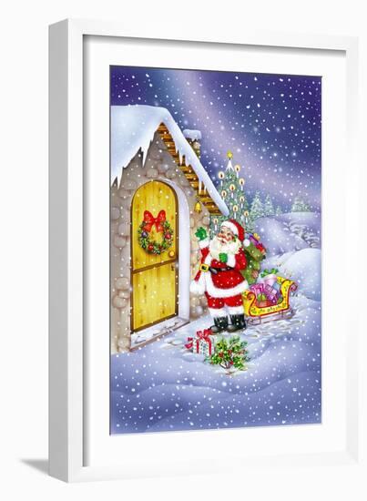 Santa-Art House Design-Framed Giclee Print