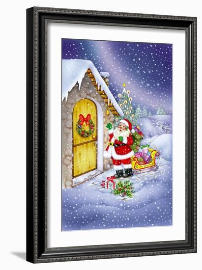 Santa-Art House Design-Framed Giclee Print