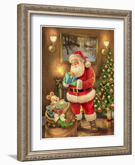 Santa-Art House Design-Framed Giclee Print