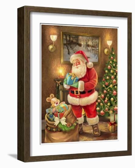 Santa-Art House Design-Framed Giclee Print