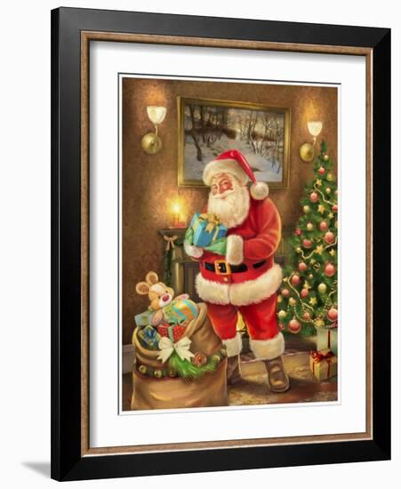 Santa-Art House Design-Framed Giclee Print