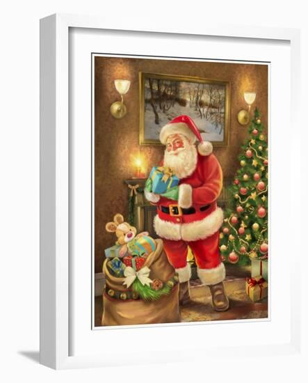 Santa-Art House Design-Framed Giclee Print