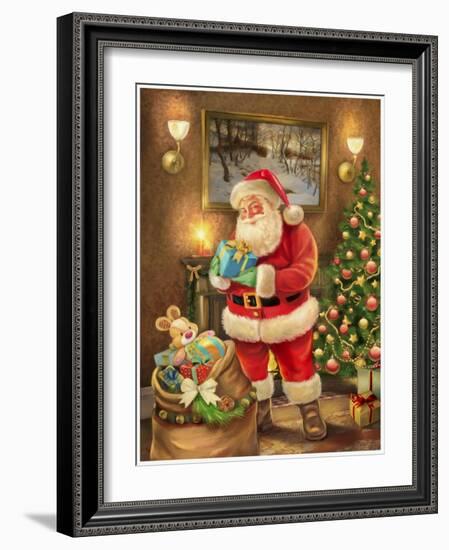 Santa-Art House Design-Framed Giclee Print