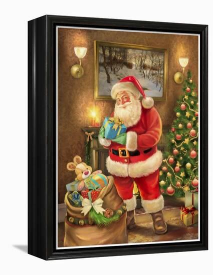 Santa-Art House Design-Framed Premier Image Canvas