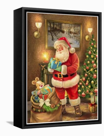 Santa-Art House Design-Framed Premier Image Canvas