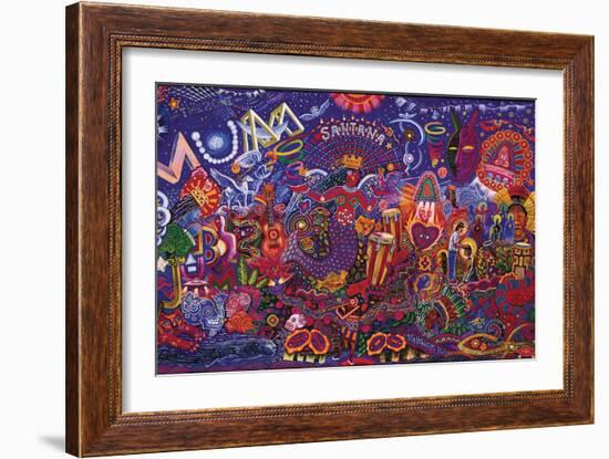 Santana: Supernatural-null-Framed Premium Giclee Print