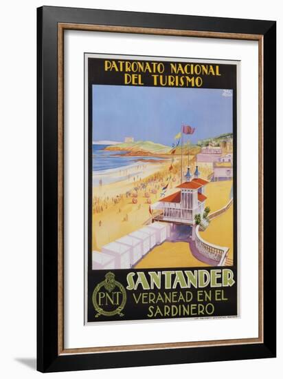 Santander Veranead En El Sardinero Poster-null-Framed Giclee Print