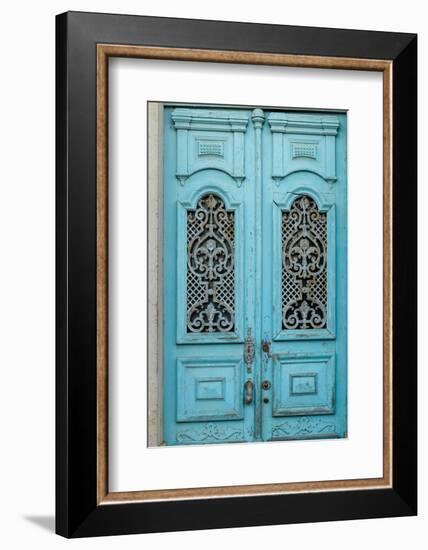 Santarem, Portugal. Typical old beautiful doors you find in Portugal.-Julien McRoberts-Framed Photographic Print