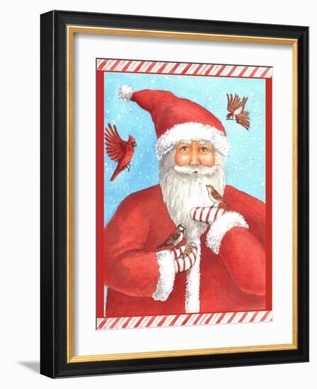 Santas Bird greeting-Melinda Hipsher-Framed Giclee Print