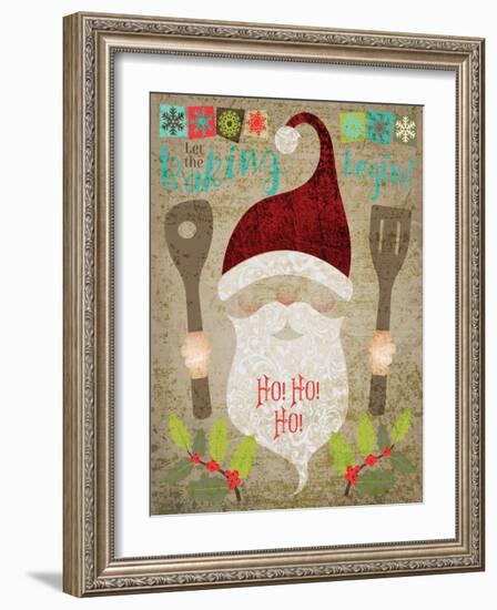 Santas Kitchen 4-Melody Hogan-Framed Art Print