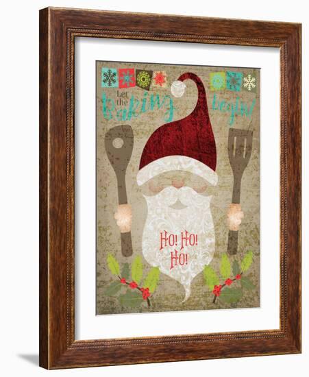 Santas Kitchen 4-Melody Hogan-Framed Art Print