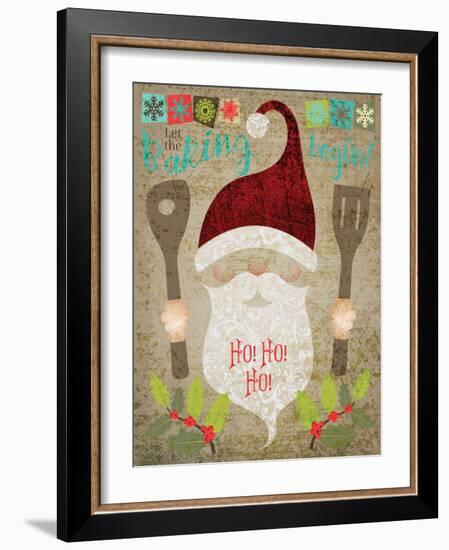 Santas Kitchen 4-Melody Hogan-Framed Art Print