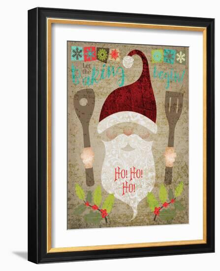 Santas Kitchen 4-Melody Hogan-Framed Art Print