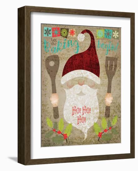 Santas Kitchen 4-Melody Hogan-Framed Art Print