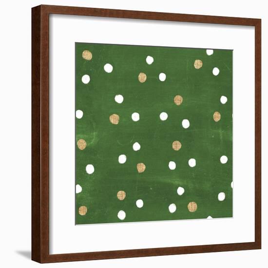 Santas List Pattern IV-Janelle Penner-Framed Art Print