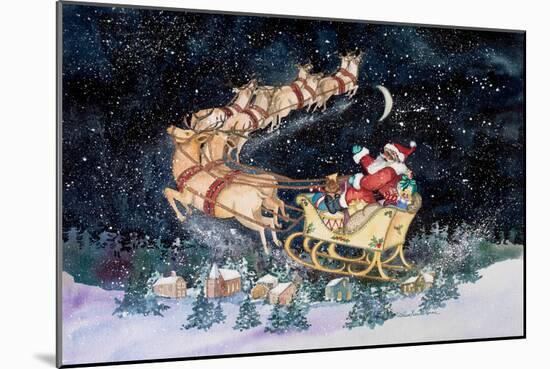 Santas Ride-Kathleen Parr McKenna-Mounted Art Print