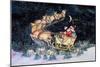 Santas Ride-Kathleen Parr McKenna-Mounted Art Print