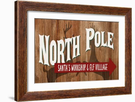 Santas Workshop And Elf Village-Kimberly Allen-Framed Art Print