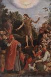 St. John the Baptist Preaching in the Wilderness, 1588 (Oil on Canvas Mounted on Aluminium Panel)-Santi Di Tito-Giclee Print