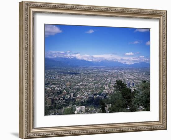 Santiago and the Andes Beyond, Chile, South America-Christopher Rennie-Framed Photographic Print