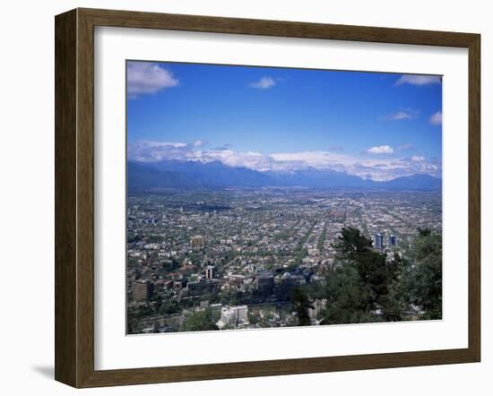 Santiago and the Andes Beyond, Chile, South America-Christopher Rennie-Framed Photographic Print