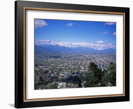 Santiago and the Andes Beyond, Chile, South America-Christopher Rennie-Framed Photographic Print