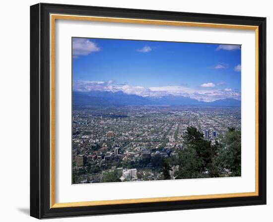 Santiago and the Andes Beyond, Chile, South America-Christopher Rennie-Framed Photographic Print