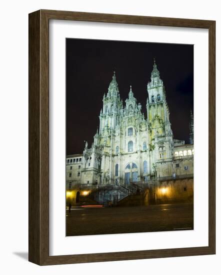 Santiago Cathedral on the Plaza Do Obradoiro, Santiago De Compostela, Galicia, Spain-R H Productions-Framed Photographic Print