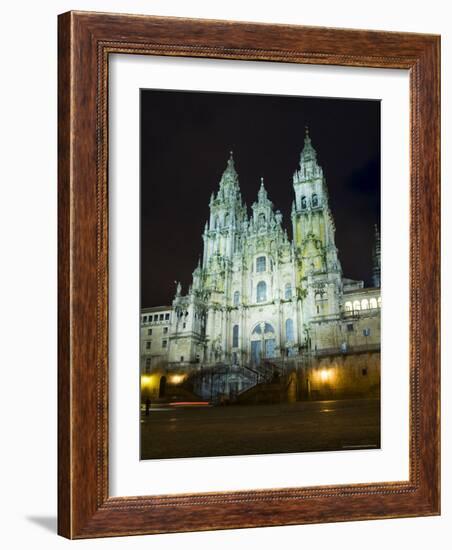 Santiago Cathedral on the Plaza Do Obradoiro, Santiago De Compostela, Galicia, Spain-R H Productions-Framed Photographic Print