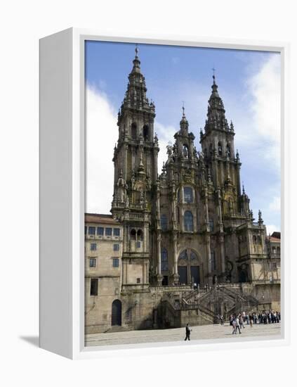 Santiago Cathedral on the Plaza Do Obradoiro, Santiago De Compostela, Spain-R H Productions-Framed Premier Image Canvas