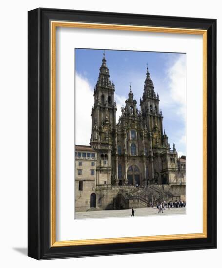 Santiago Cathedral on the Plaza Do Obradoiro, Santiago De Compostela, Spain-R H Productions-Framed Photographic Print