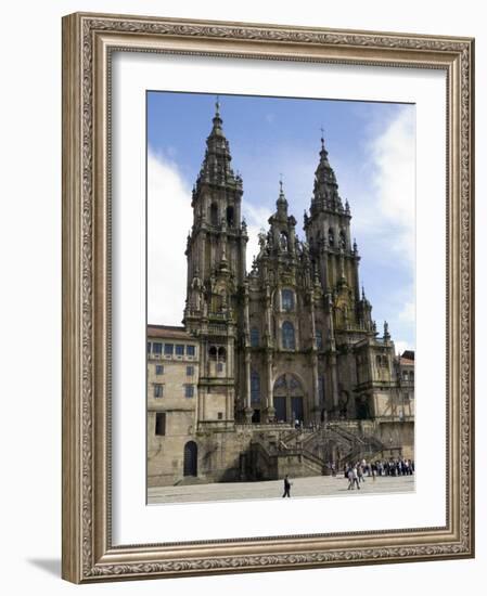 Santiago Cathedral on the Plaza Do Obradoiro, Santiago De Compostela, Spain-R H Productions-Framed Photographic Print