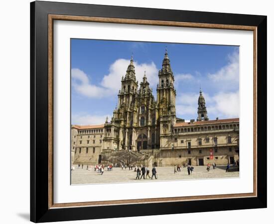 Santiago Cathedral on the Plaza Do Obradoiro, Santiago De Compostela, Spain-R H Productions-Framed Photographic Print