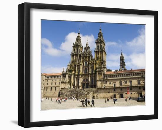 Santiago Cathedral on the Plaza Do Obradoiro, Santiago De Compostela, Spain-R H Productions-Framed Photographic Print