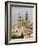 Santiago Cathedral with the Palace of Raxoi in Foreground, Santiago De Compostela, Spain-R H Productions-Framed Photographic Print