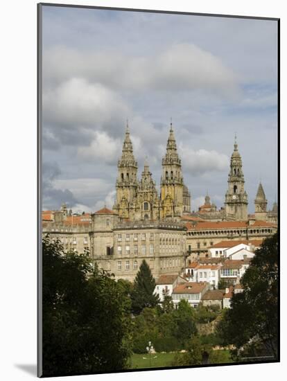 Santiago Cathedral with the Palace of Raxoi in Foreground, Santiago De Compostela, Spain-R H Productions-Mounted Photographic Print
