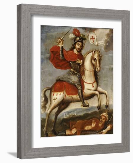 Santiago Matamoros, Mexican School, 18th Century-null-Framed Giclee Print