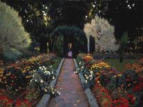 Hortensien an einem Gartenweg. 1929-Santiago Rusinol y Prats-Giclee Print