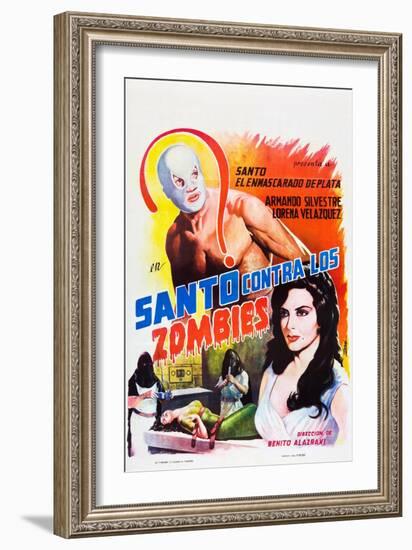 Santo Contra los Zombies (aka Invasion of the Zombies)-null-Framed Art Print