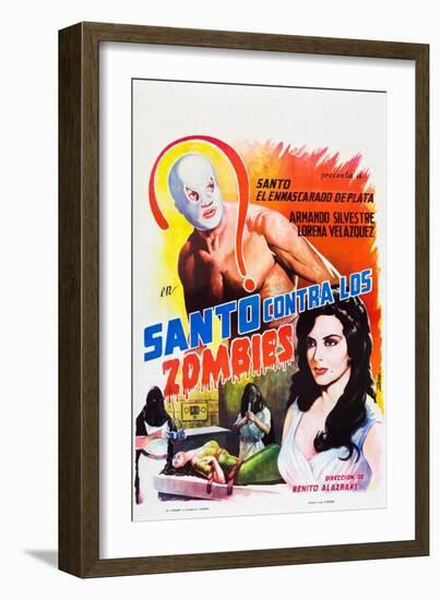 Santo Contra los Zombies (aka Invasion of the Zombies)-null-Framed Art Print