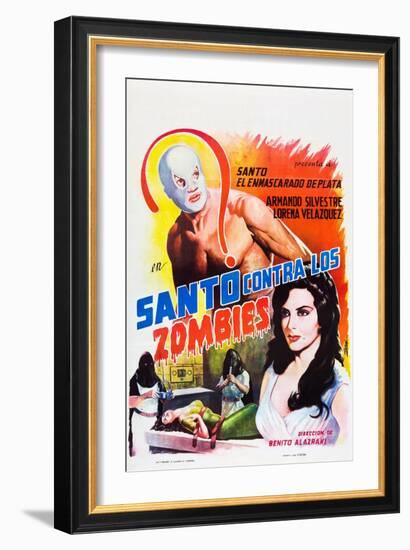 Santo Contra los Zombies (aka Invasion of the Zombies)-null-Framed Art Print