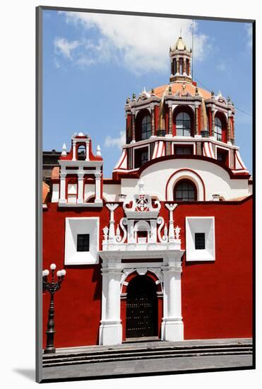 Santo Domingo Church, Puebla (Mexico)-Alberto Loyo-Mounted Photographic Print