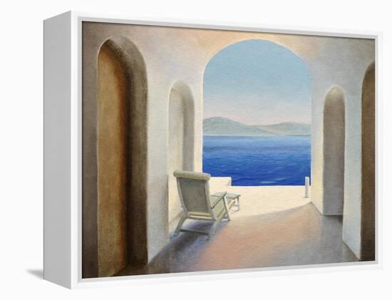 Santorini 9-Trevor Neal-Framed Premier Image Canvas