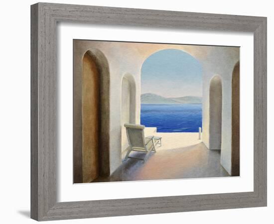 Santorini 9-Trevor Neal-Framed Giclee Print