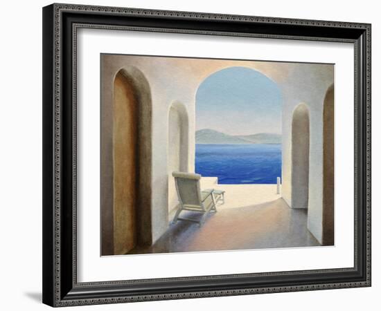 Santorini 9-Trevor Neal-Framed Giclee Print